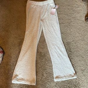 Fuzzy baby blue sweatpants